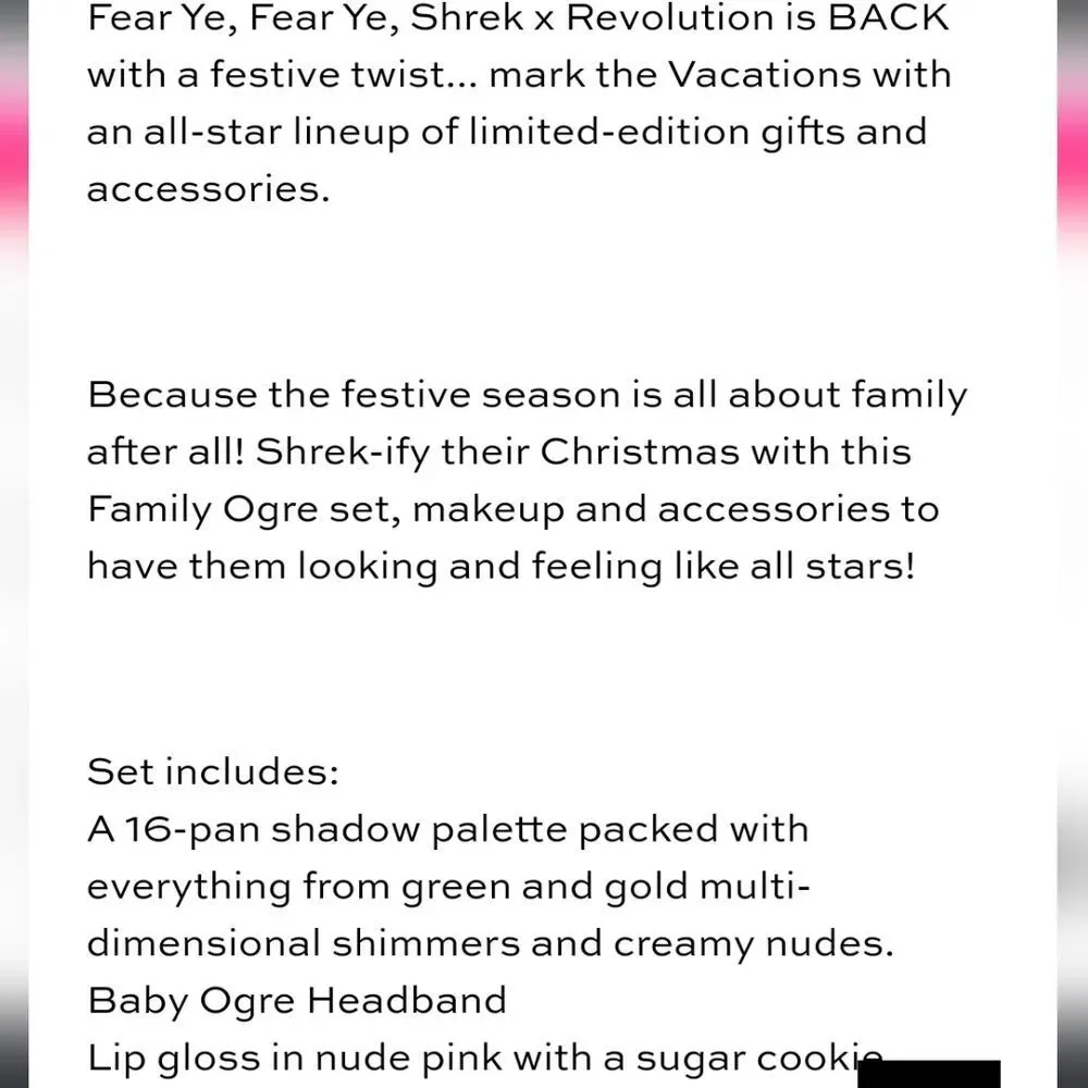 Revolution Beauty X Shrek‎ Family Ogre Set
